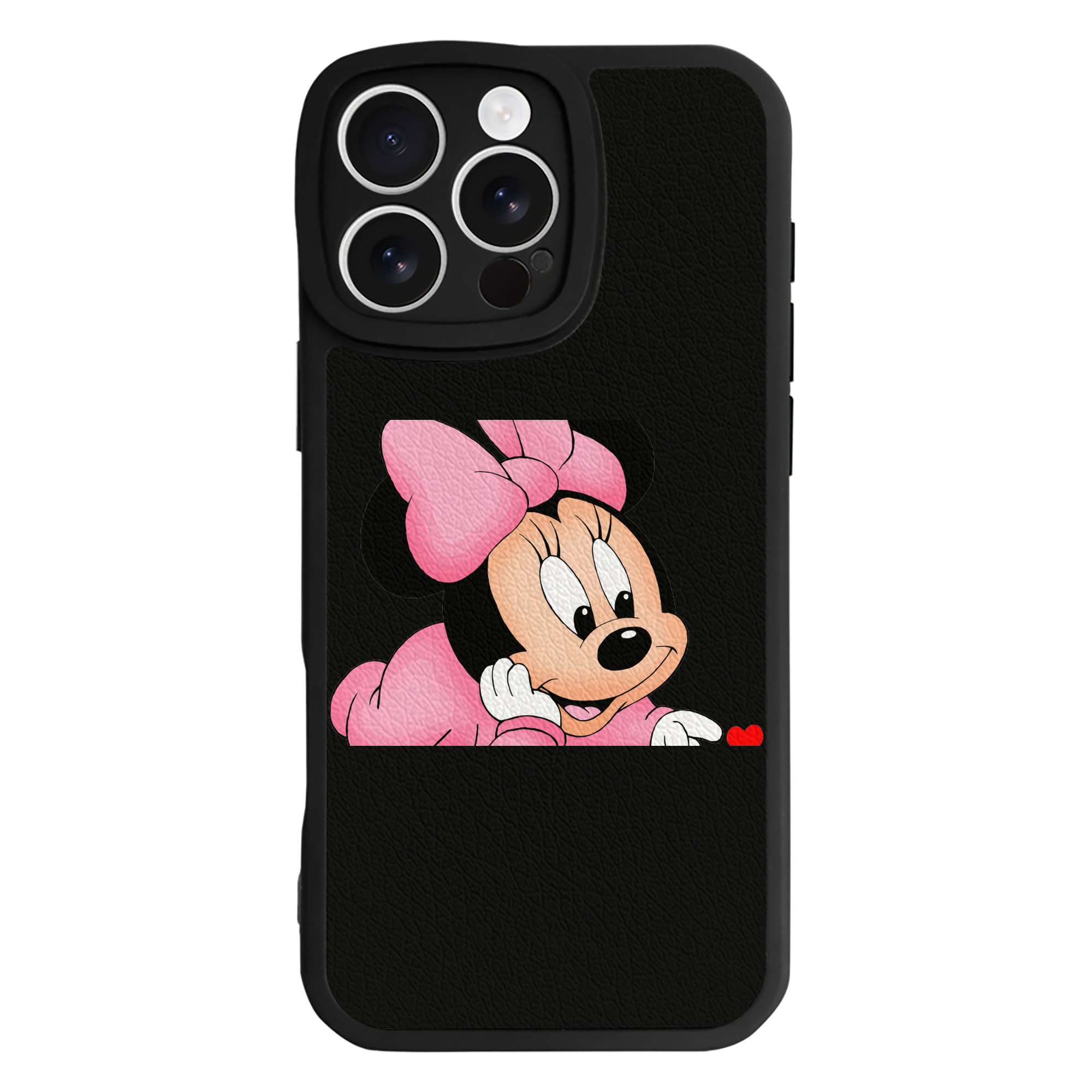 （画像用） ミッキーマウス Mickey Mouse 【iPhone 16シリーズ対応】シリコンスマホケース（レザー調） 材質：シリコン